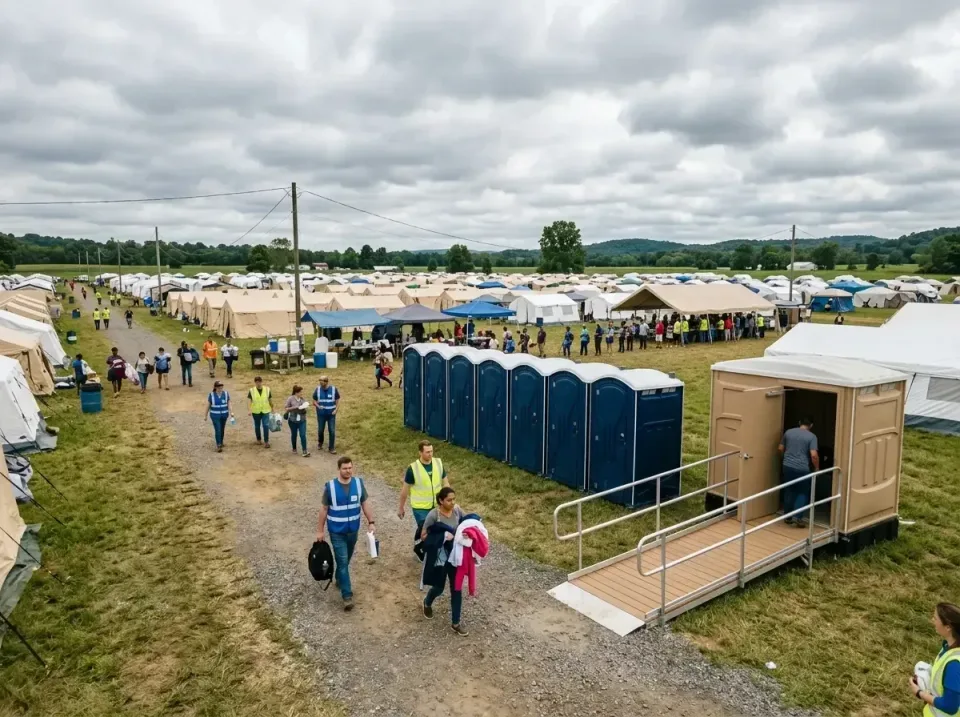disaster-relief-camp-restrooms-010 — frequently asked questions, Dumpster & Portable Bathrooms Rental in Cross Lanes, WV